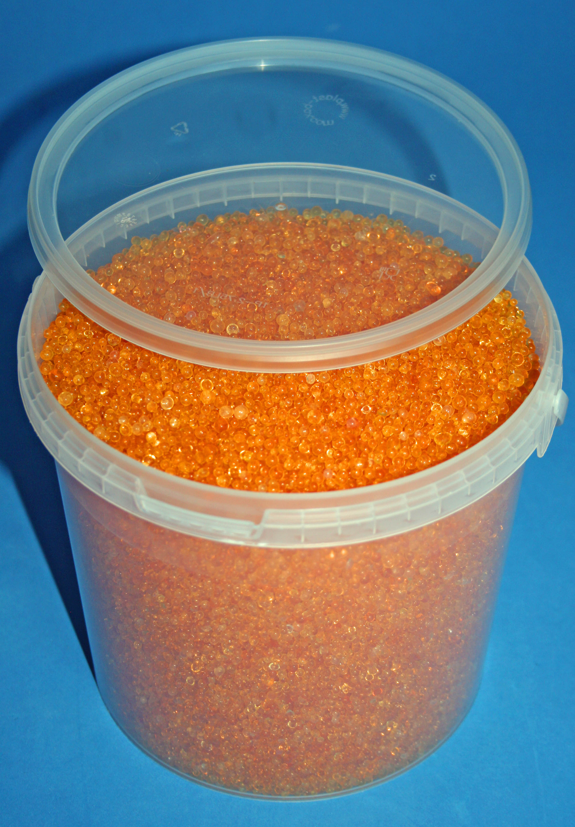 Silica Gel orange im 5l Eimer Trockenmittel, regenerierbar, mit  Farbindikator - reilohandel